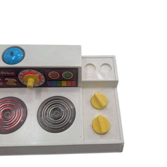 Vintage 1978 Fisher Price Cook Top Stove Magic Burners Bell #919 Pretend Play - Picture 15 of 16